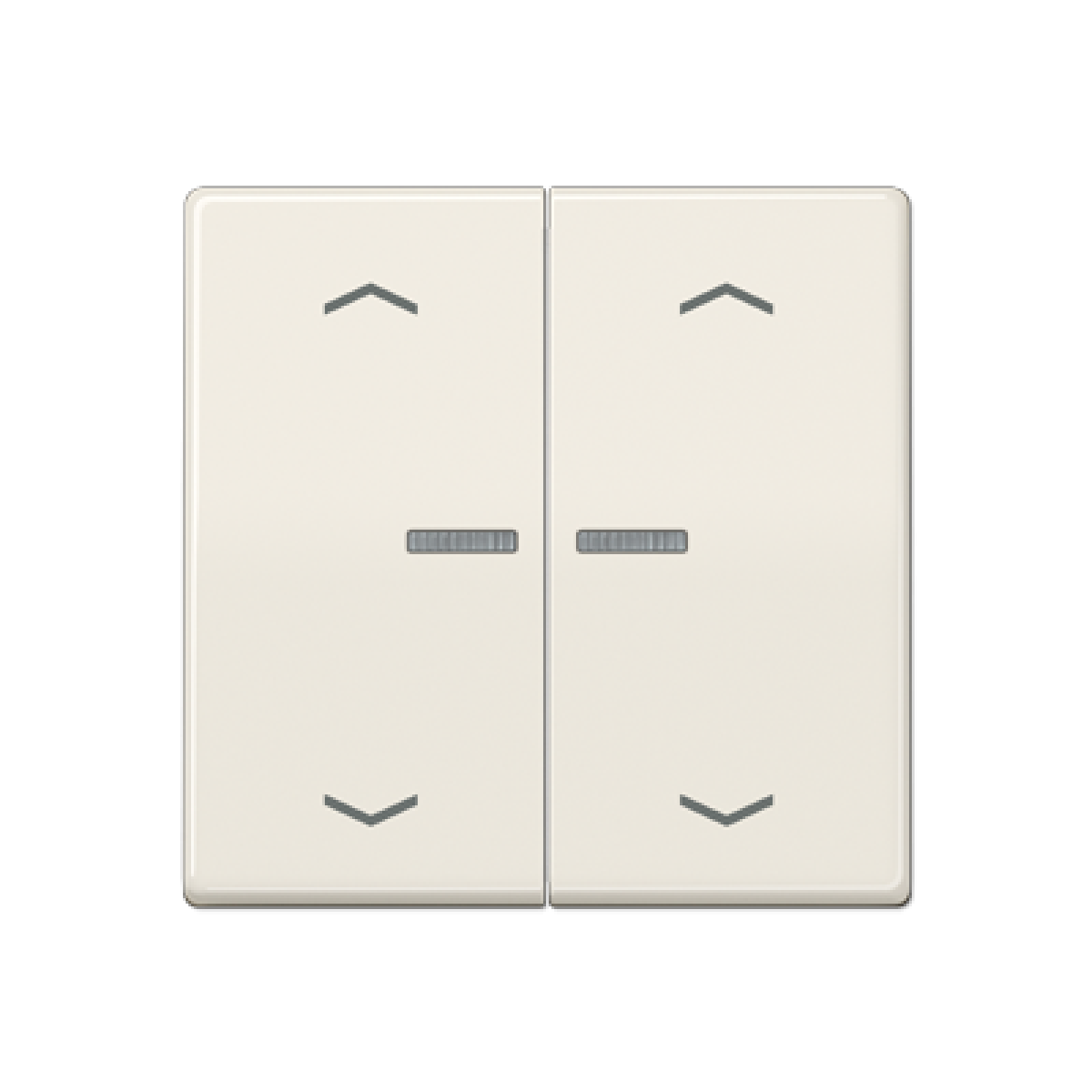 Tecla JUNG HOME pers 2F AS blanco marfil