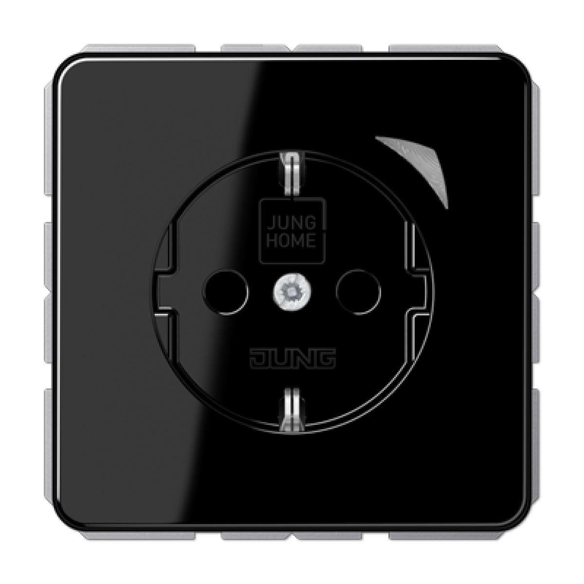 Enchufe SCHUKOJUNG HOME CD negro