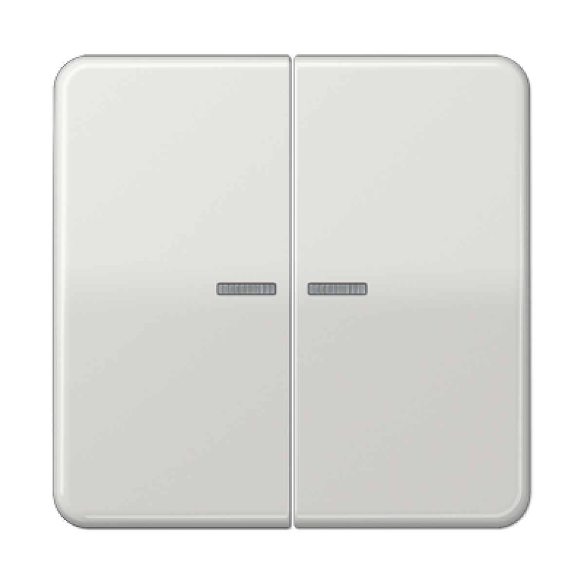 Tecla doble con visor JH CD gris claro