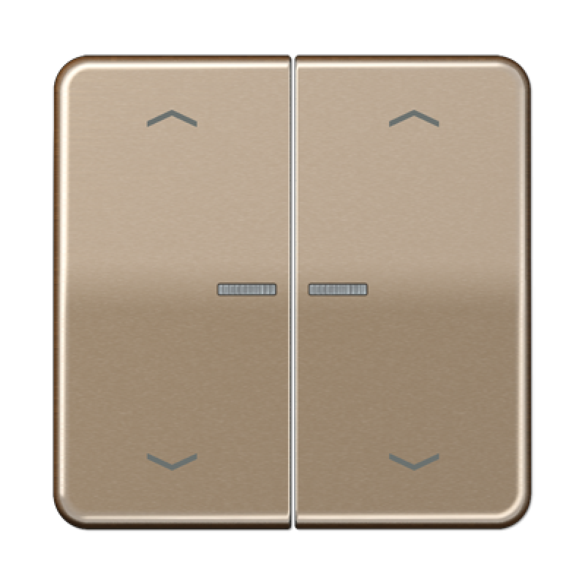 Tecla doble visorpers JH CD bronce-oro