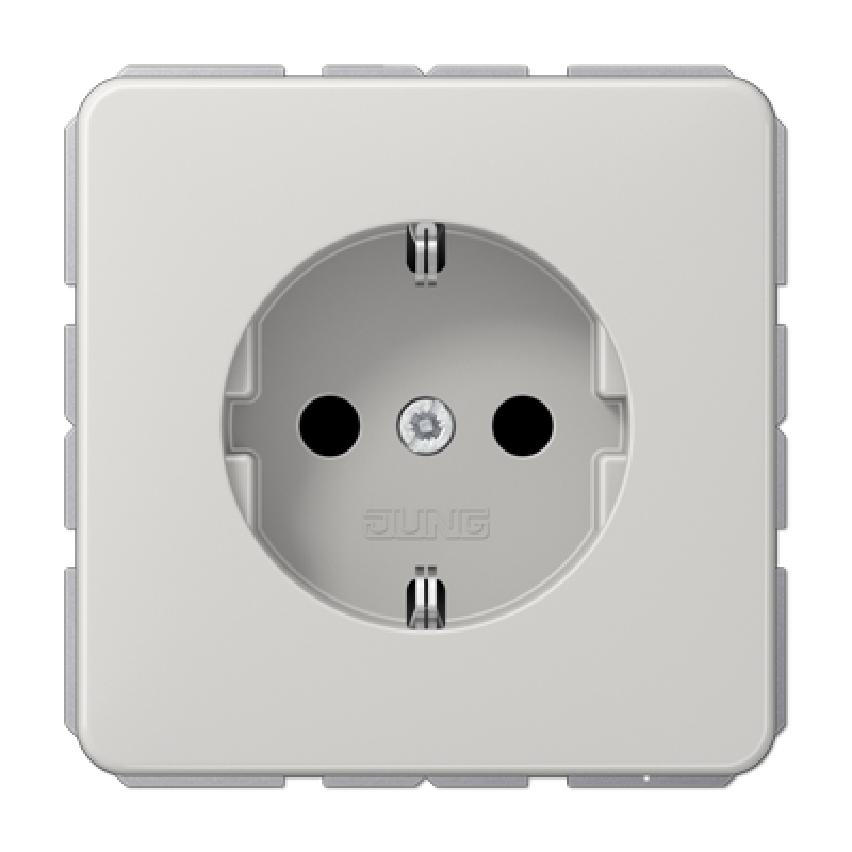 Enchufe SCHUKO prot contacto CD gris cl