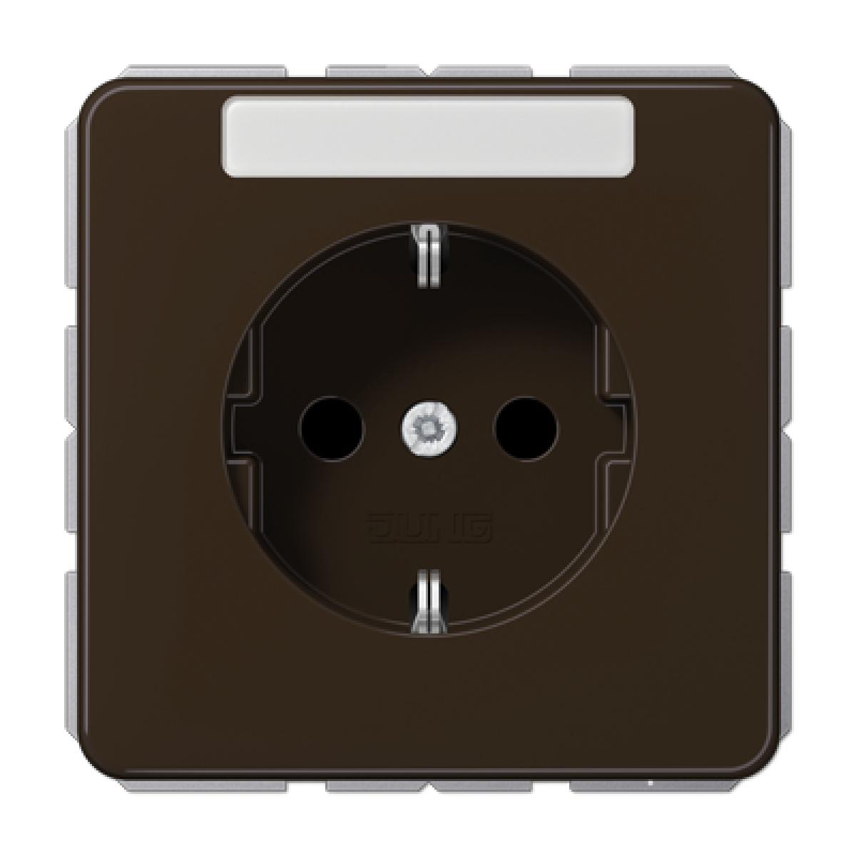 Enchufe inscr. Prot. CD marrón