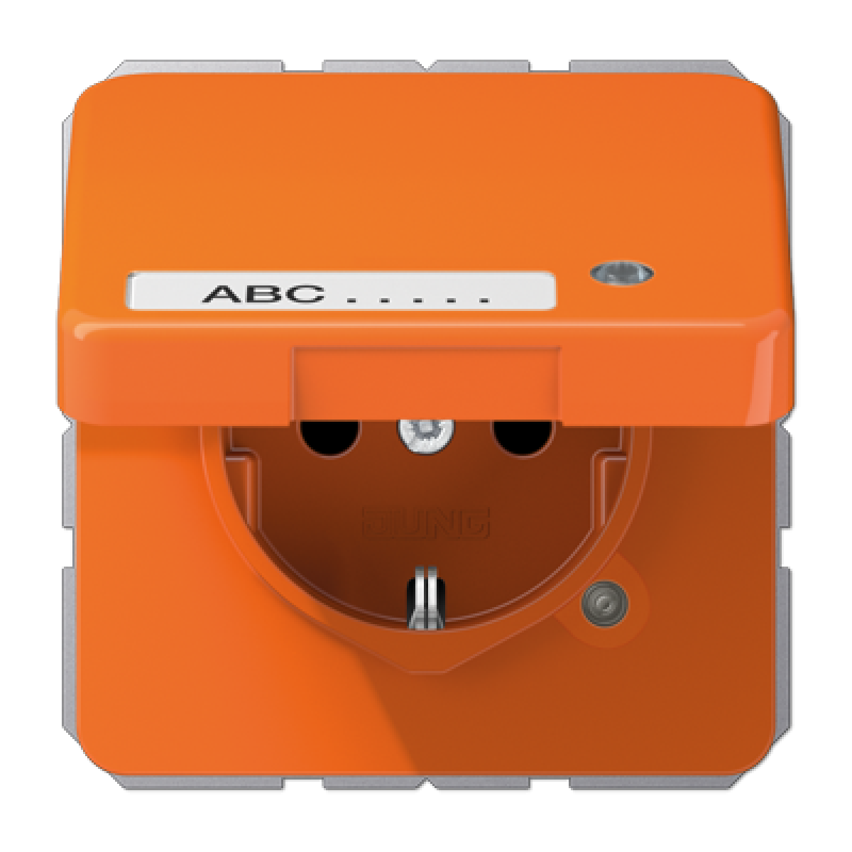 Enchufe c tapa abat. inscr. CD nara.