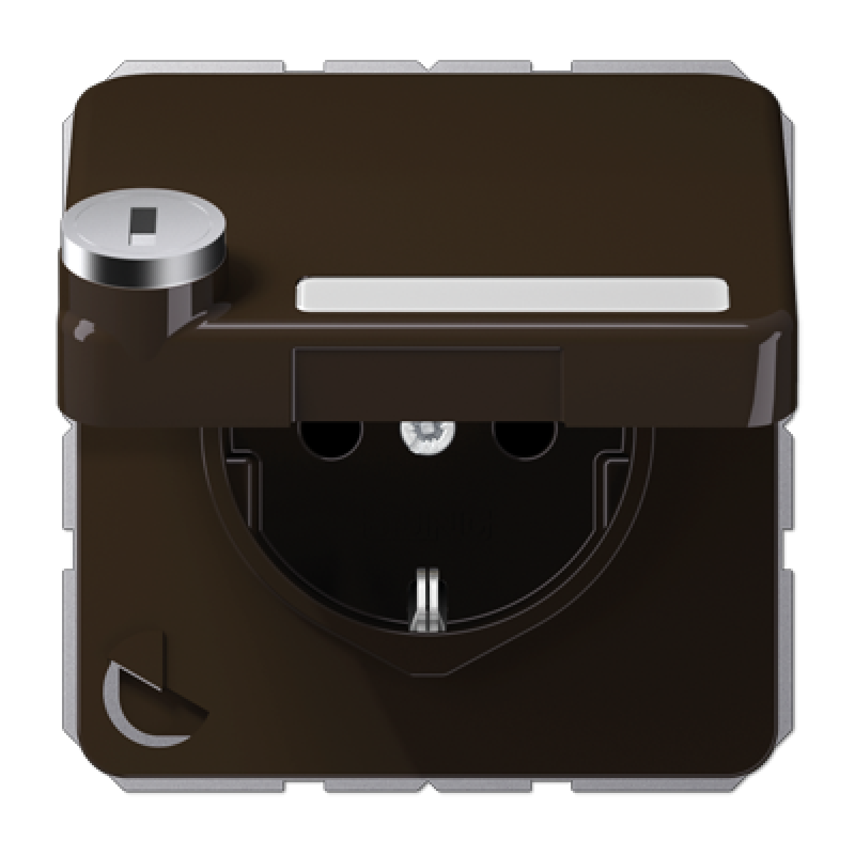 Enchufe tapa abat. retroc. CD marr.