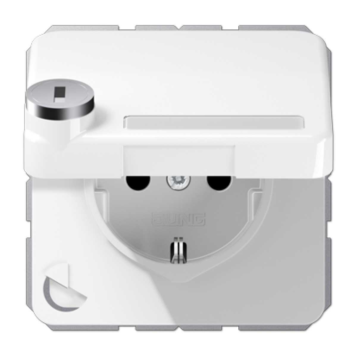 Enchufe t.abat retroc. inscr. CD bl alpi