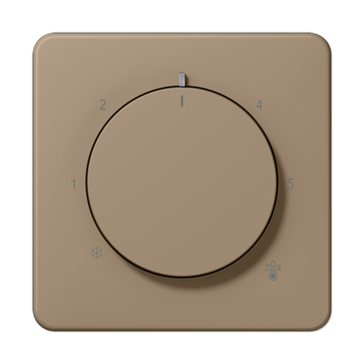Placa termostato. CD bronce-oro