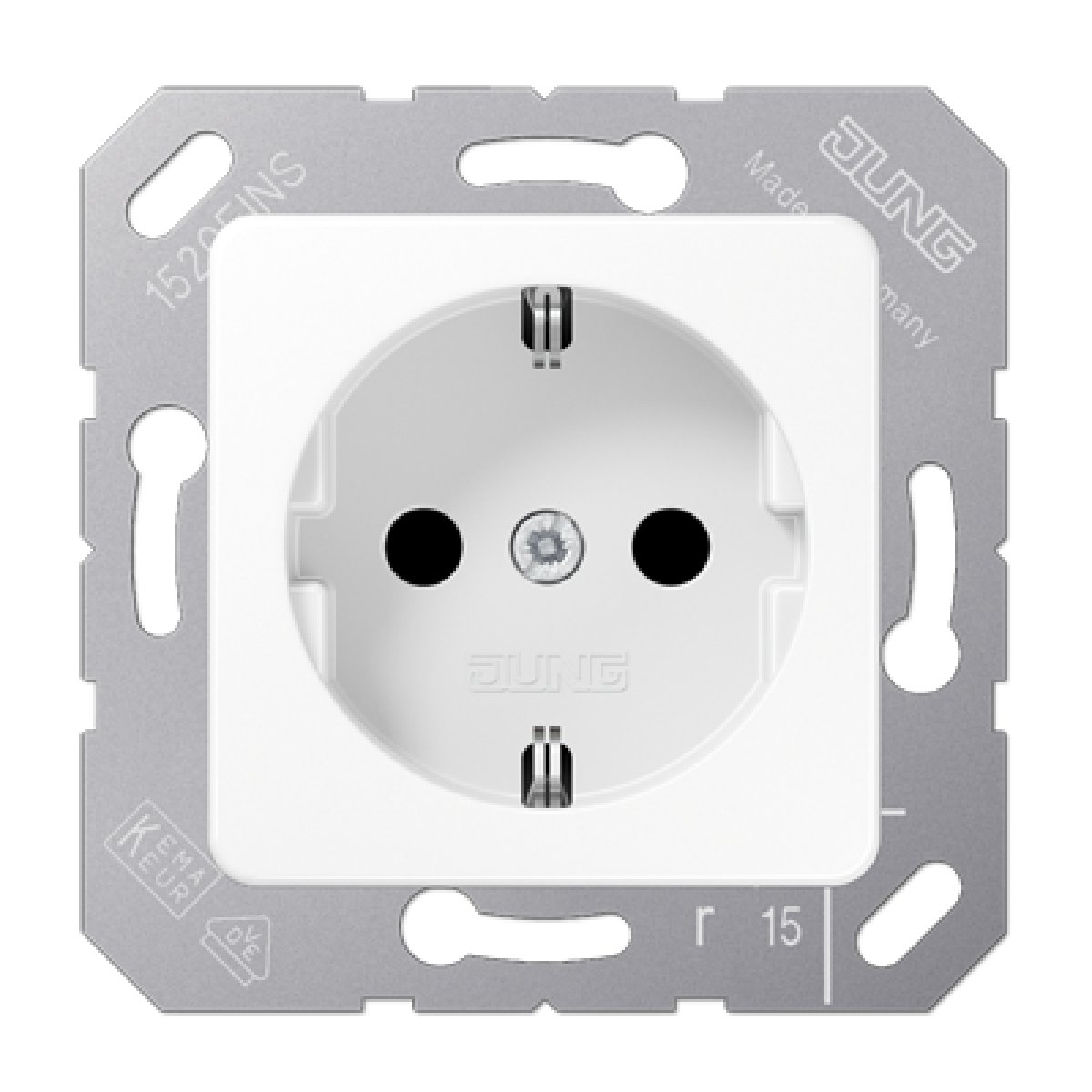 Enchufe SCHUKO prot contacto CD bl alpi