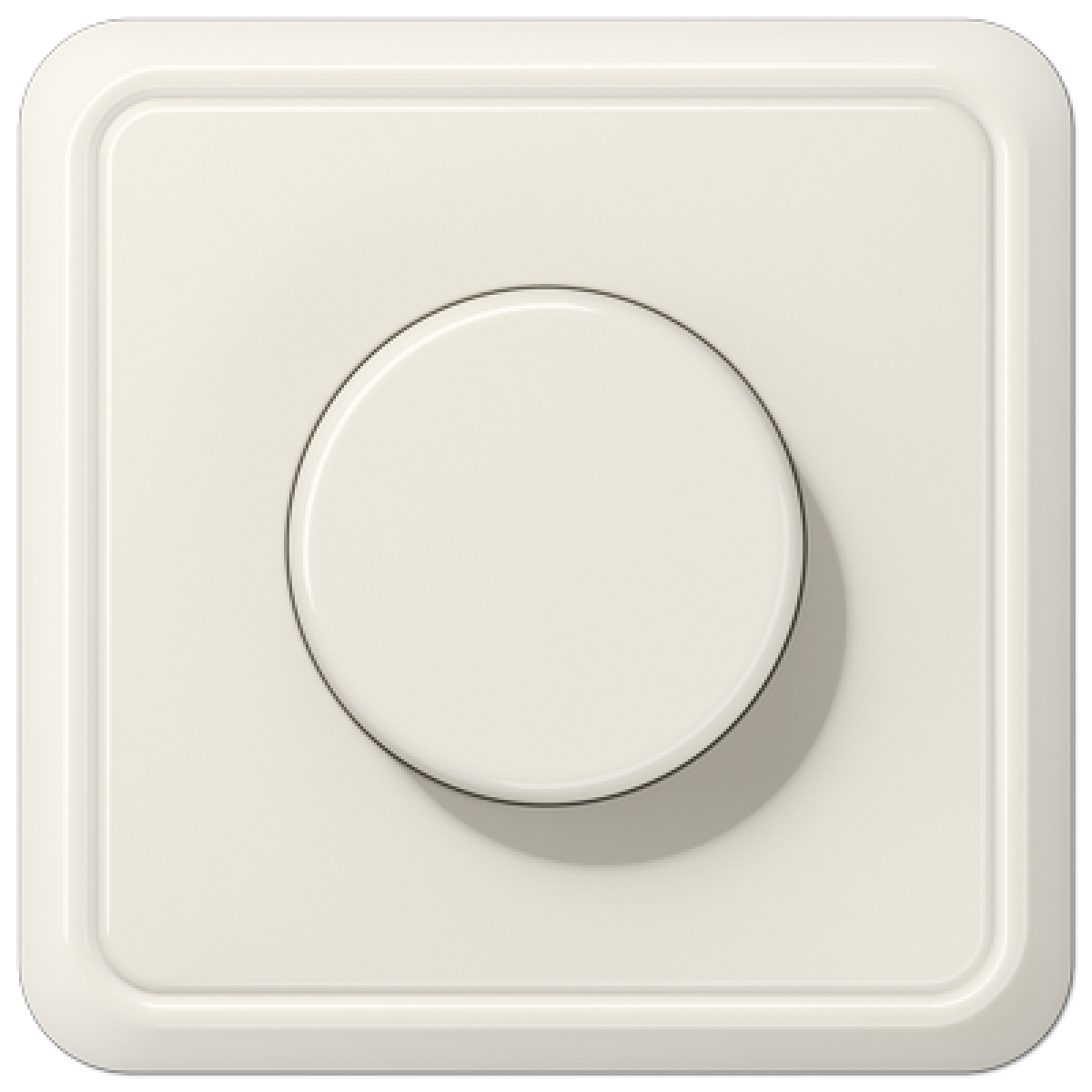 Dimmer girat. pLED con marco CD blanco