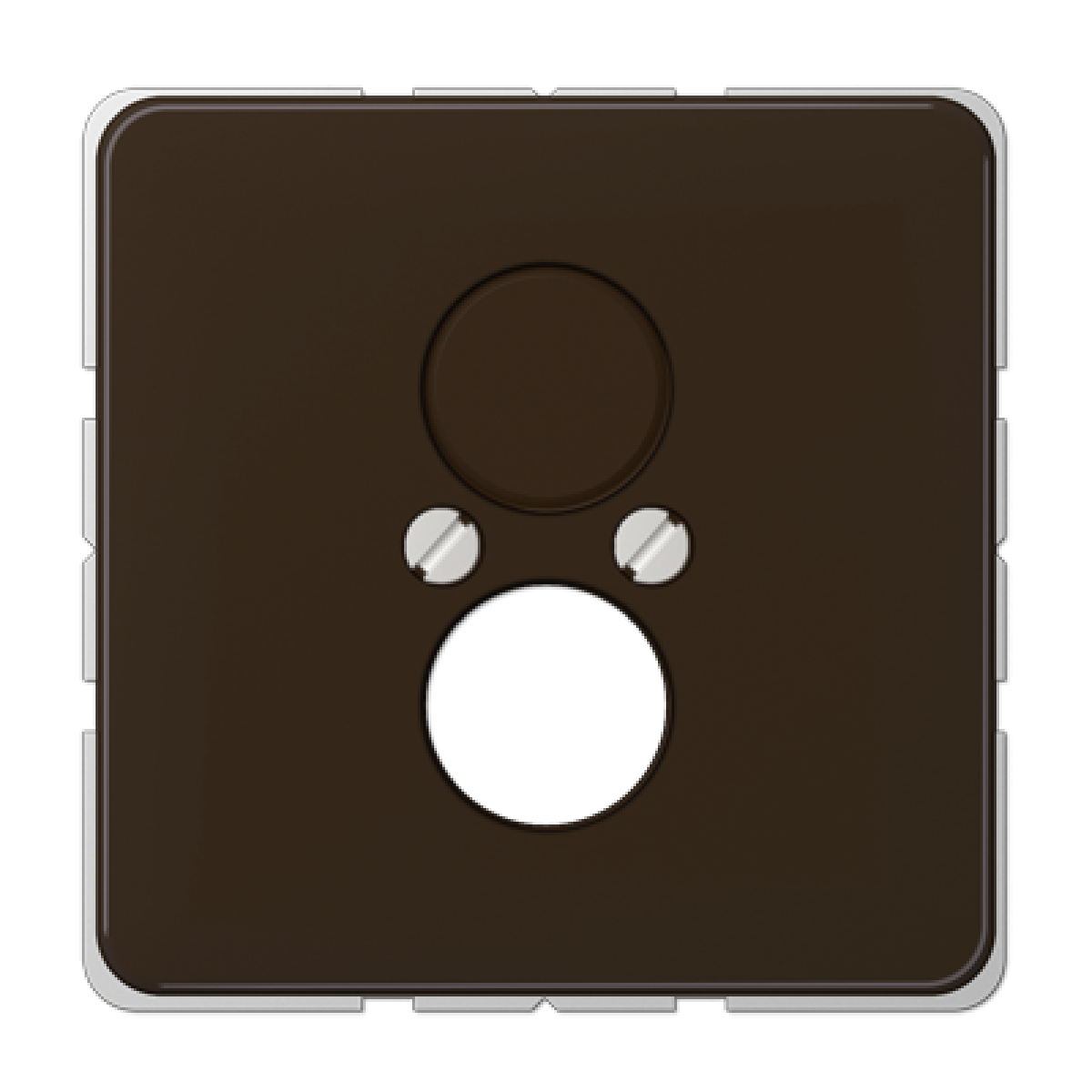 Placa 2 tomas hasta 18,5 diám. CD marrón