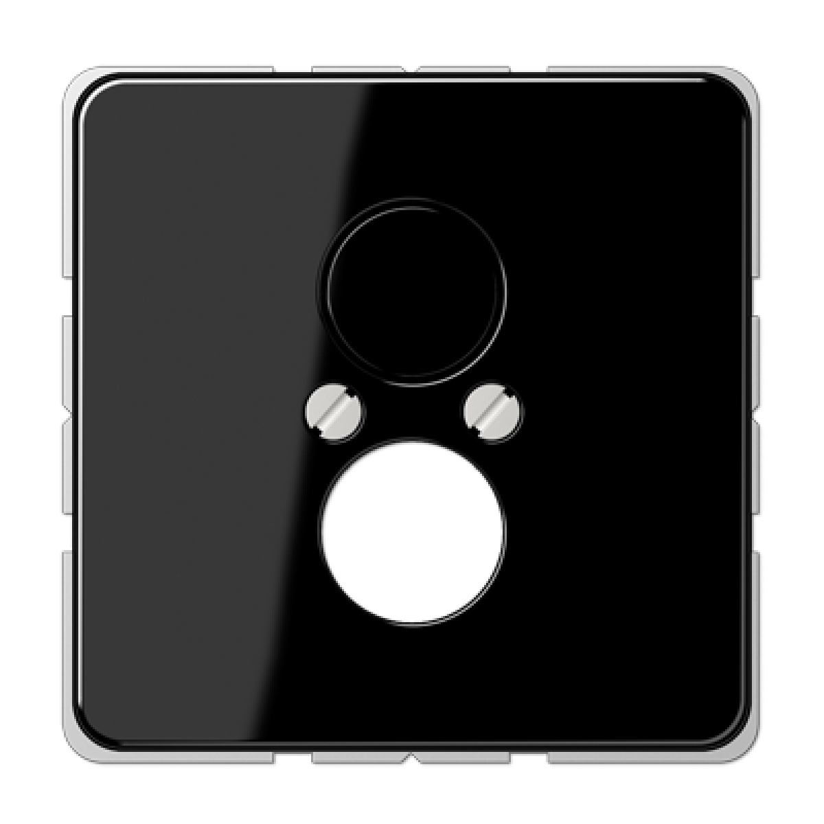 Placa 2 tomas hasta 18,5 diám. CD negro