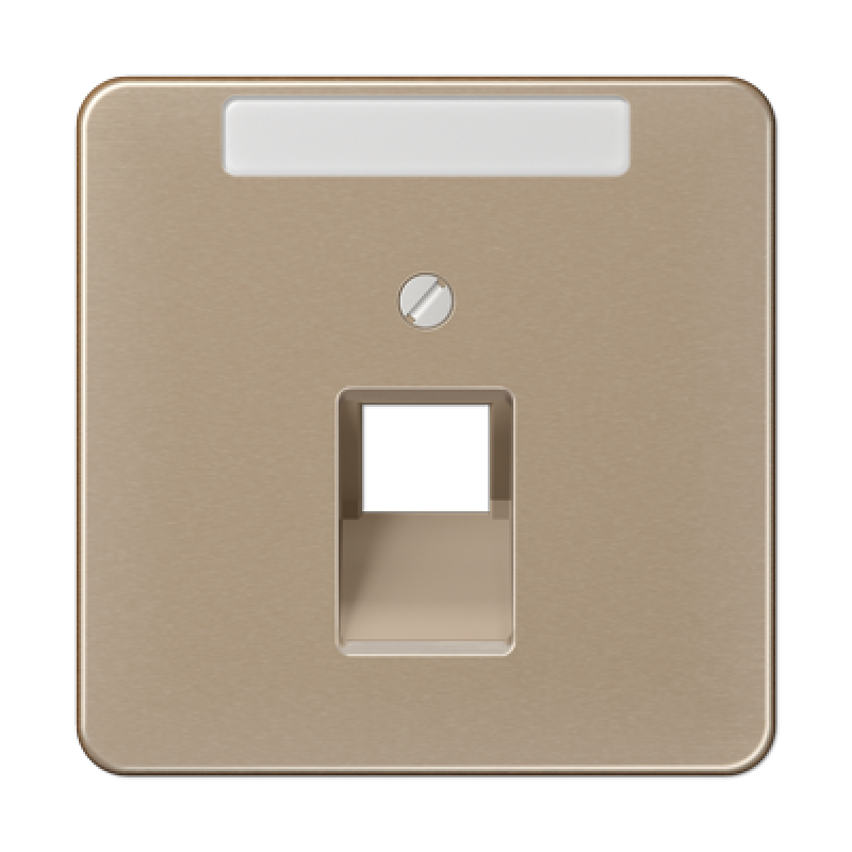 Placa central telef. inscr. CD bro-oro