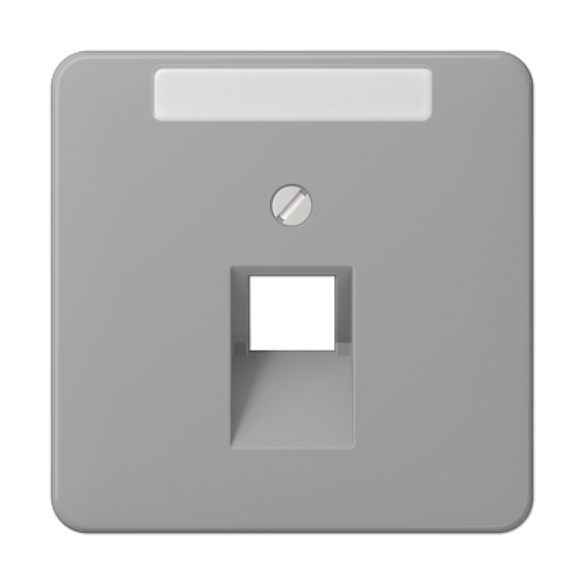 Placa central telef. inscr. CD gris
