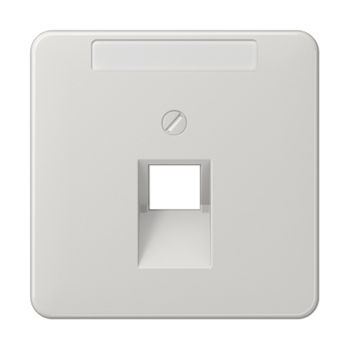 Placa central telef. inscr. CD gris cl