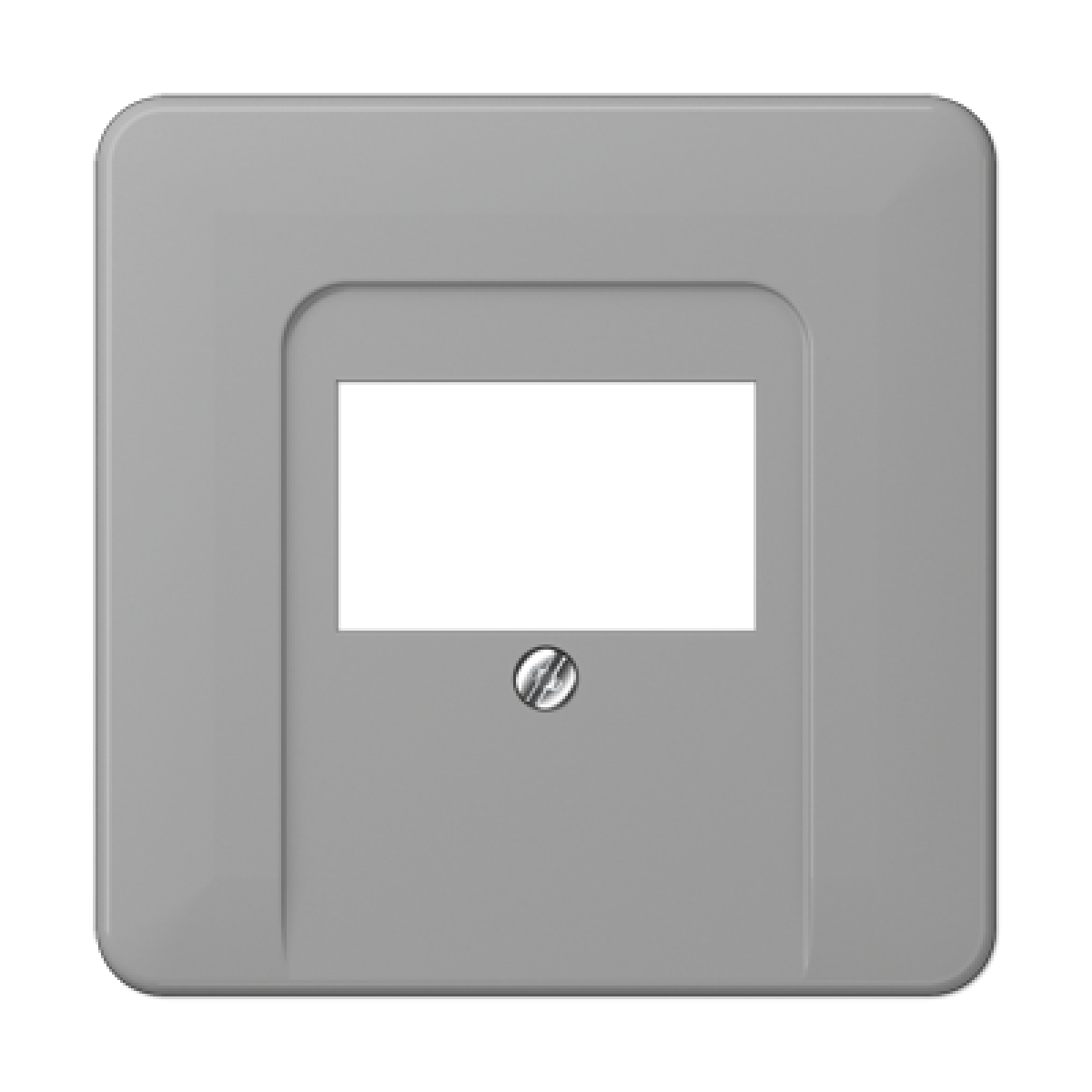Placa telefónica 1F CD gris
