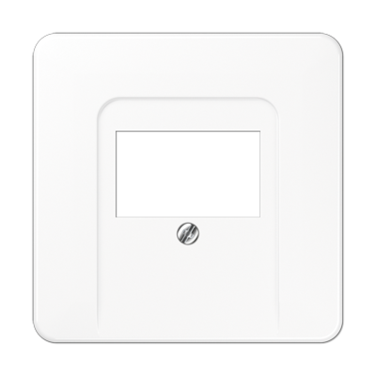 Placa telefónica 1F CD blanco alpino