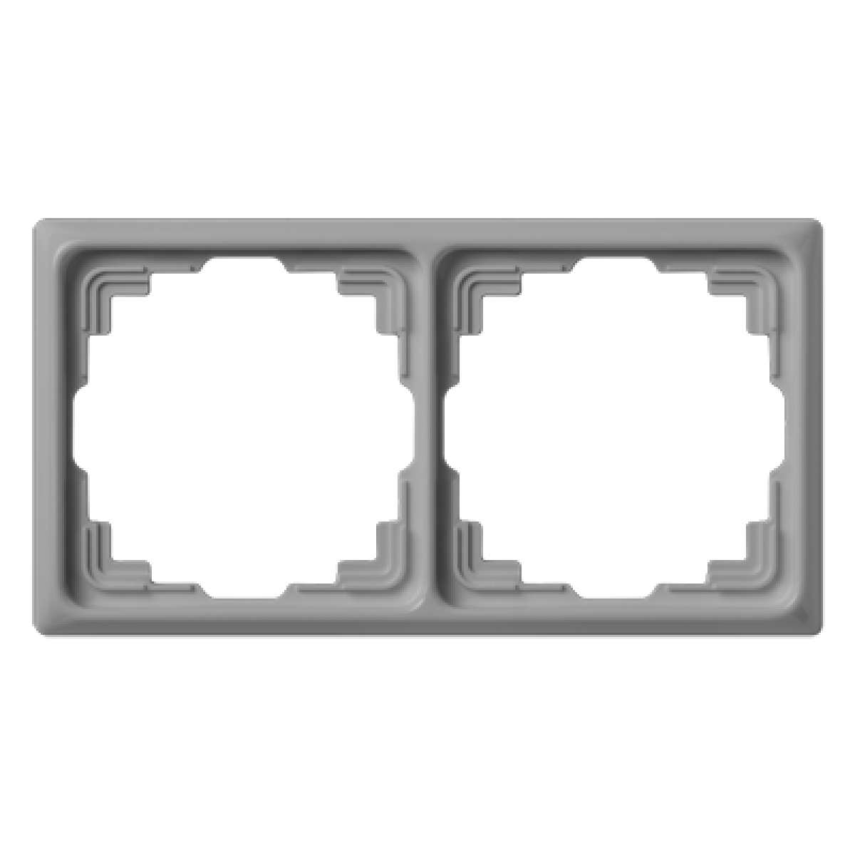 Marco doble canal cable CD gris