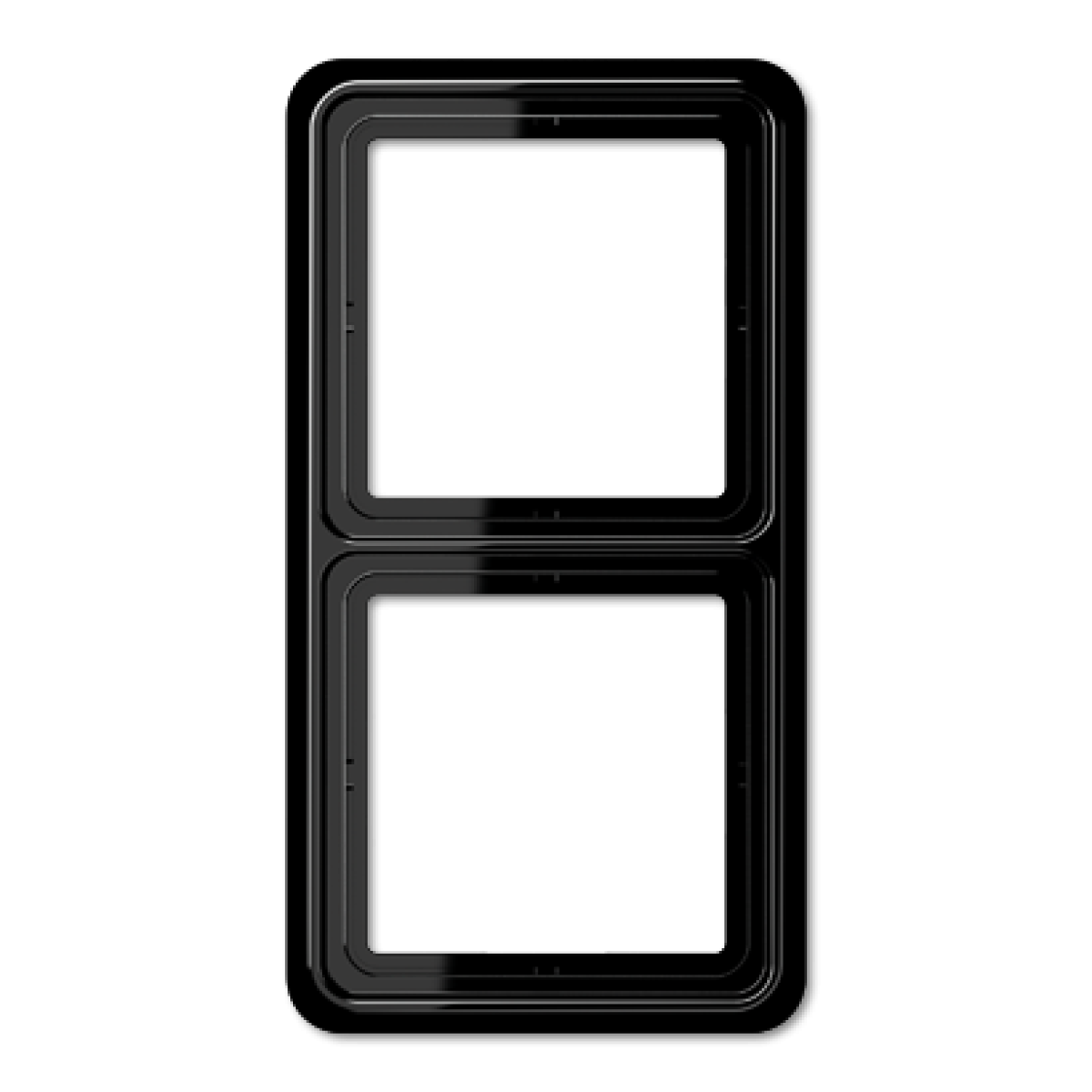 Marco doble CD negro