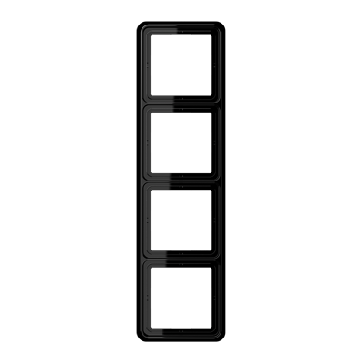 Marco cuádruple CD negro