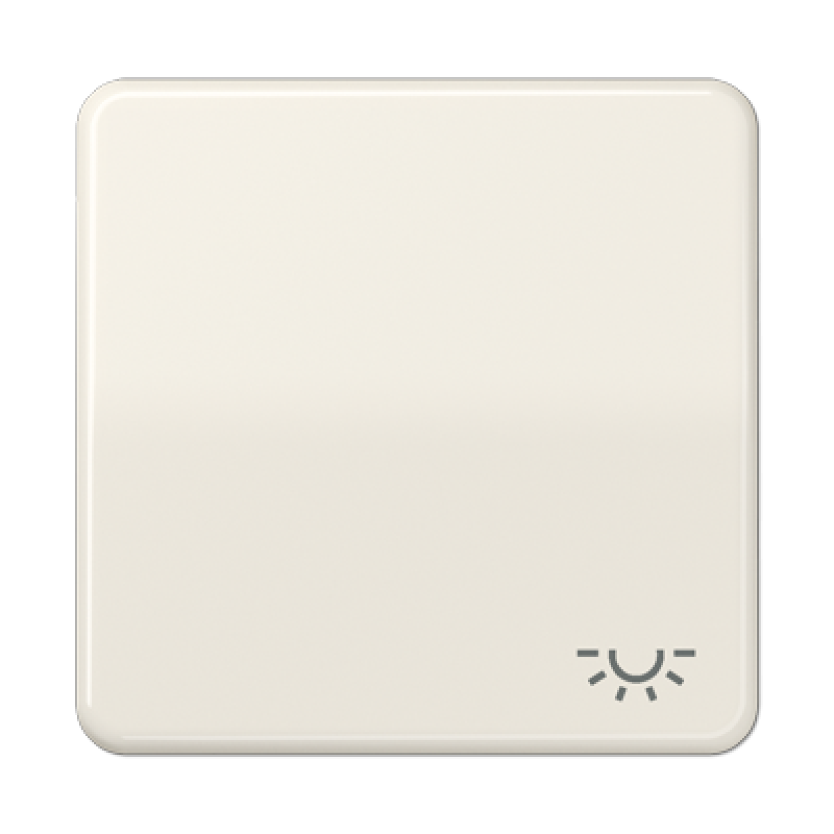 Tecla csimb. luz CD blanco marfil