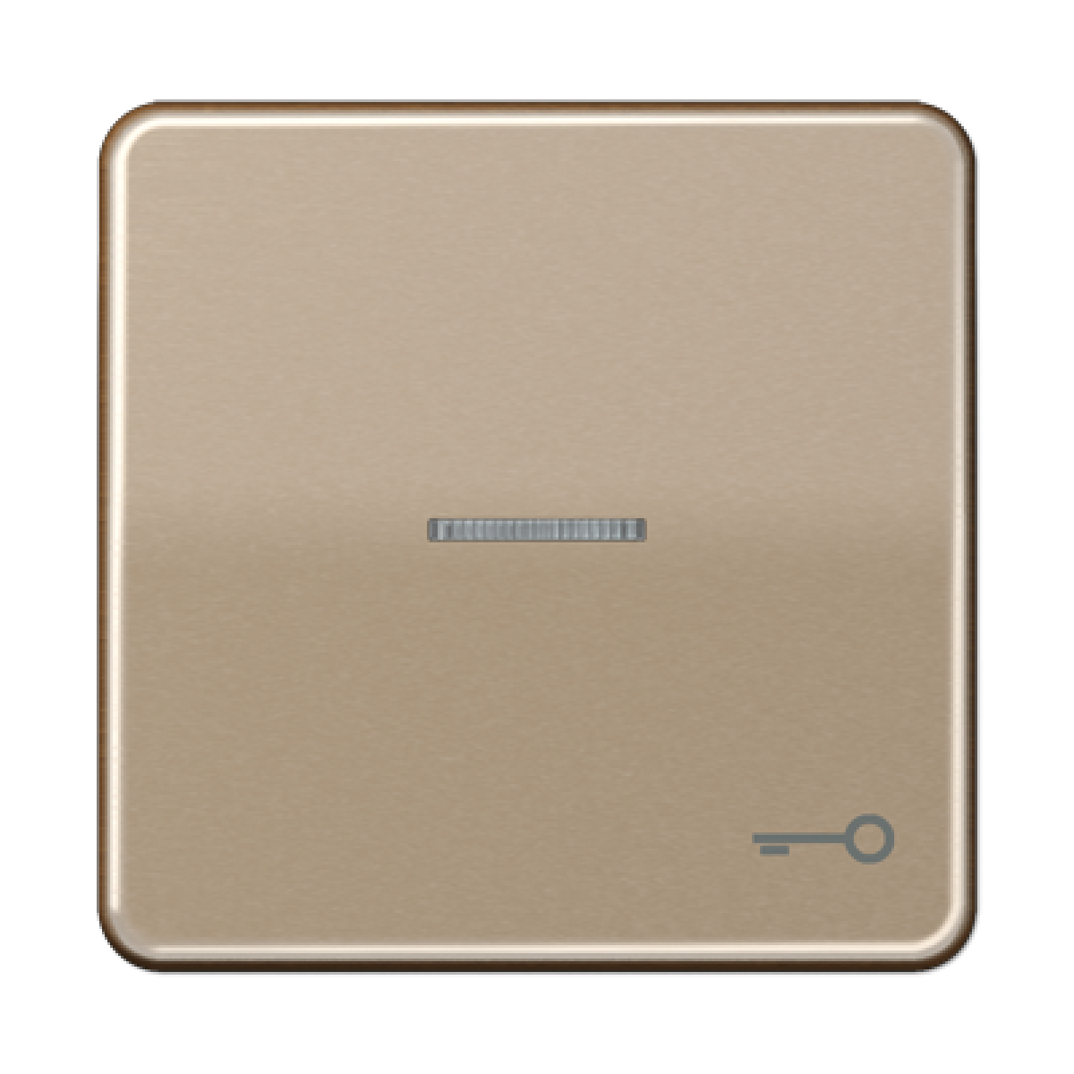 Tecla cvisor simb. puerta CD bronce-oro