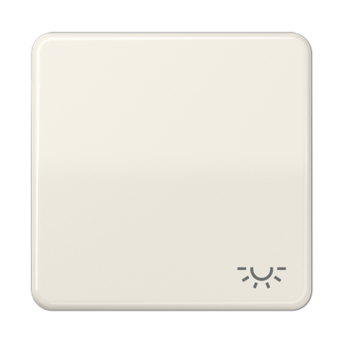 Tecla csimb. luz CD blanco marfil