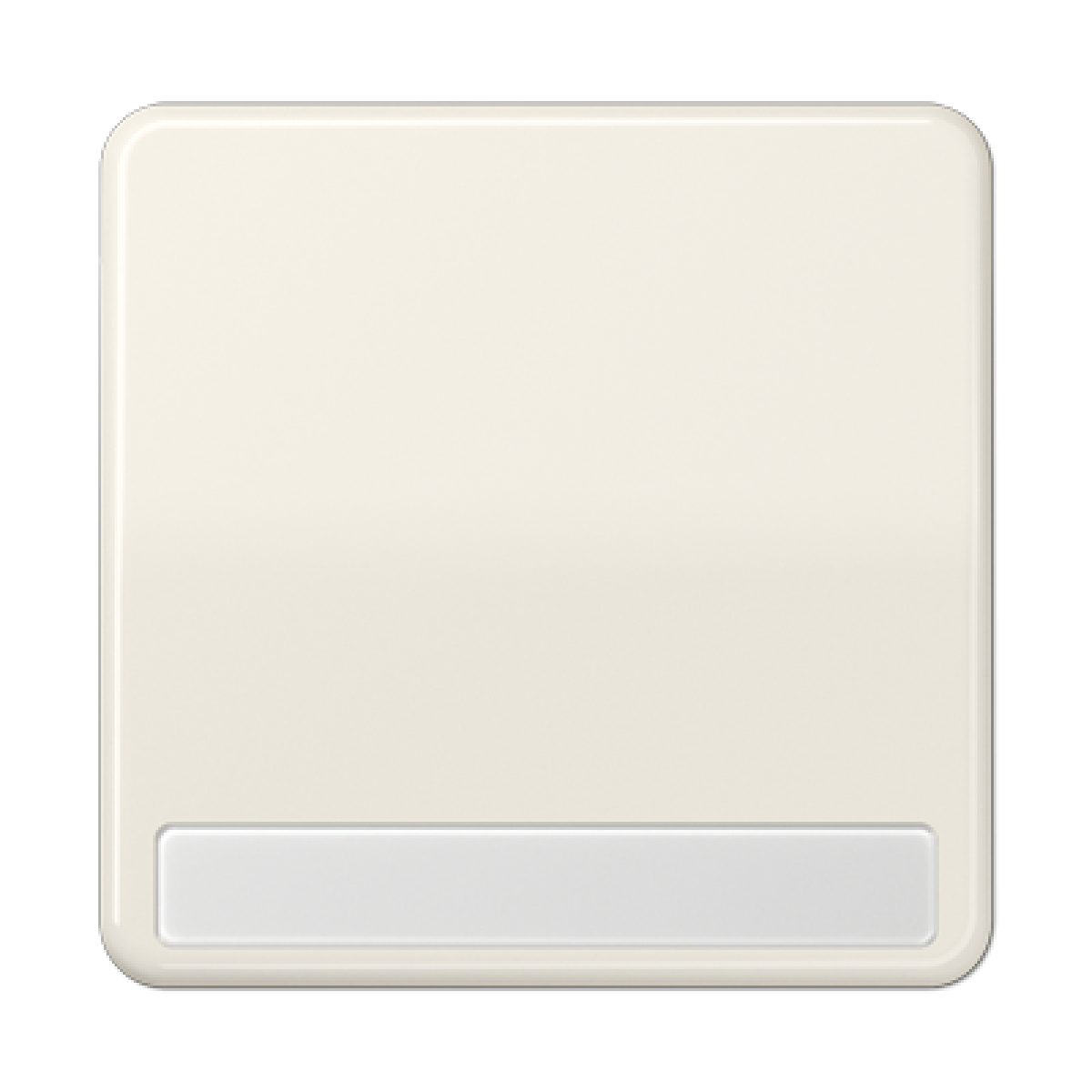 Tecla simple inscr. CD blanco marfil