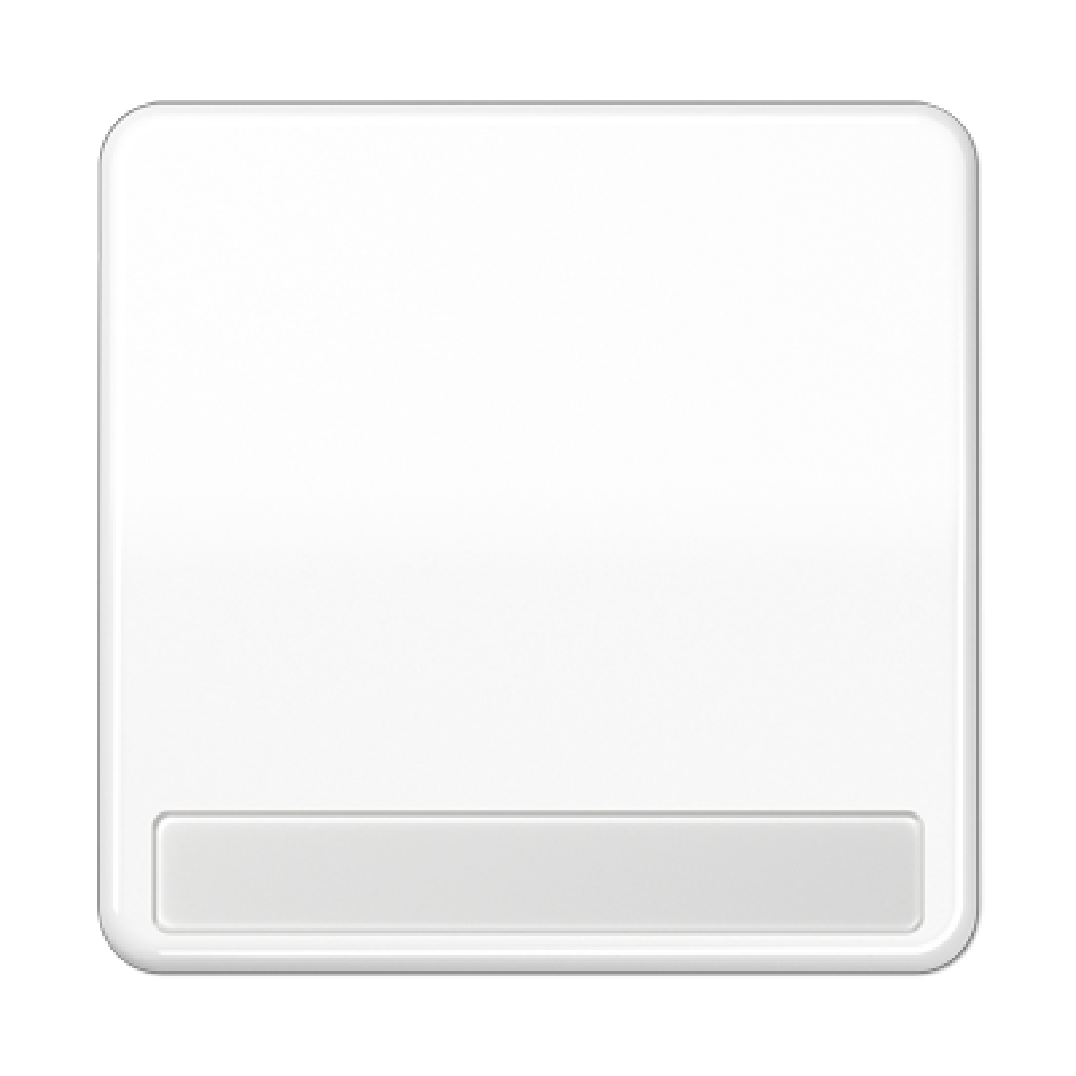 Tecla simple inscr. CD blanco alpino