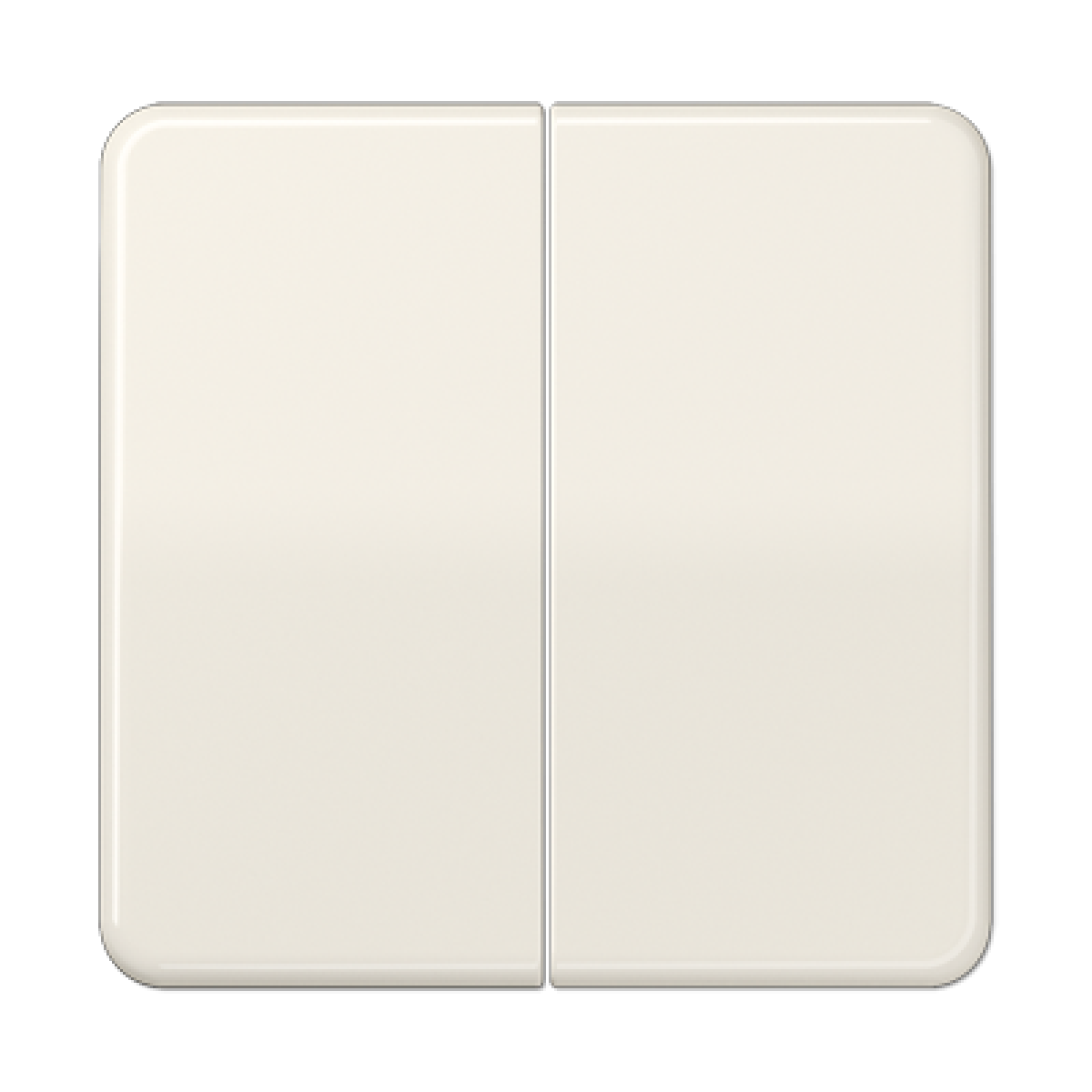 Tecla doble CD blanco marfil