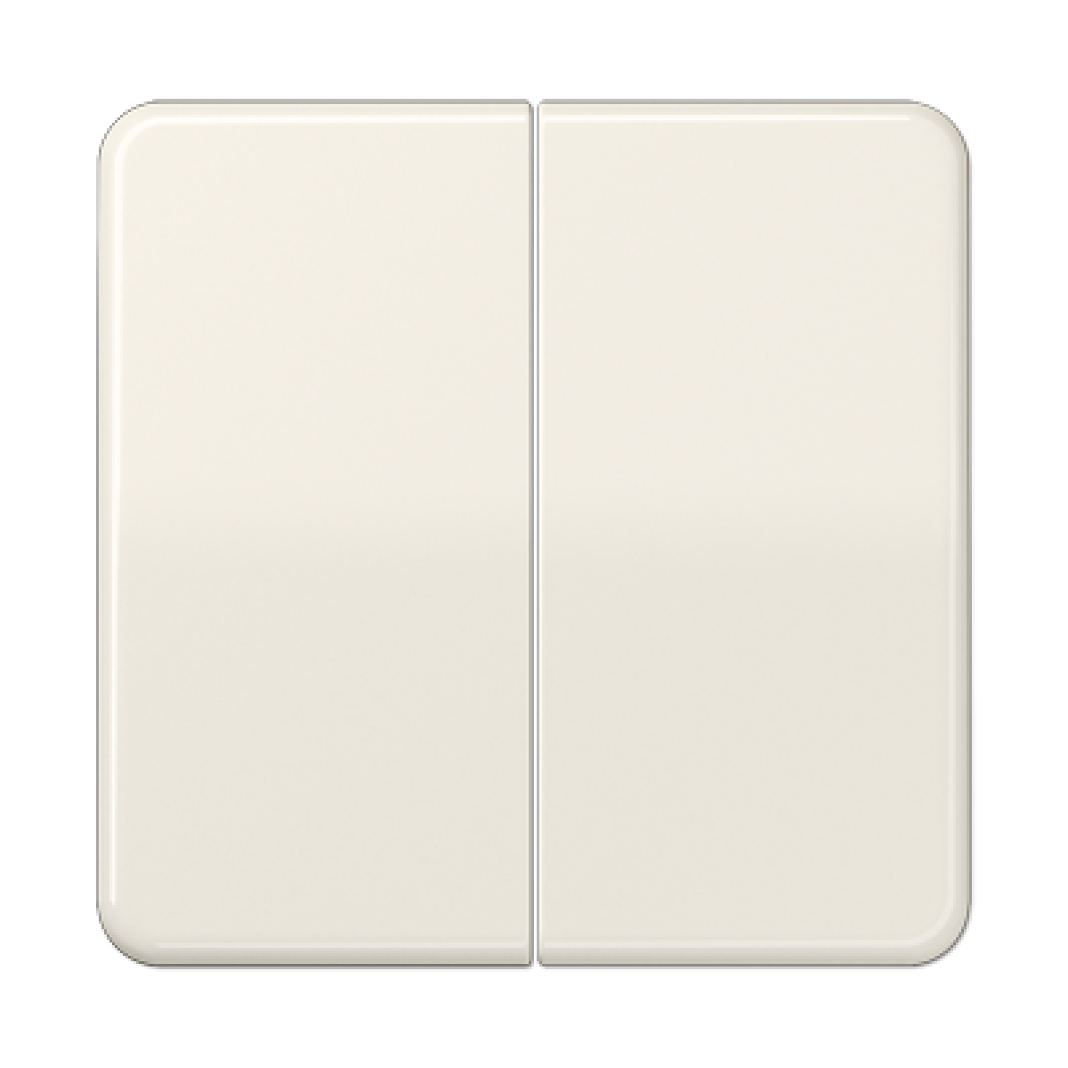 Tecla doble CD blanco marfil