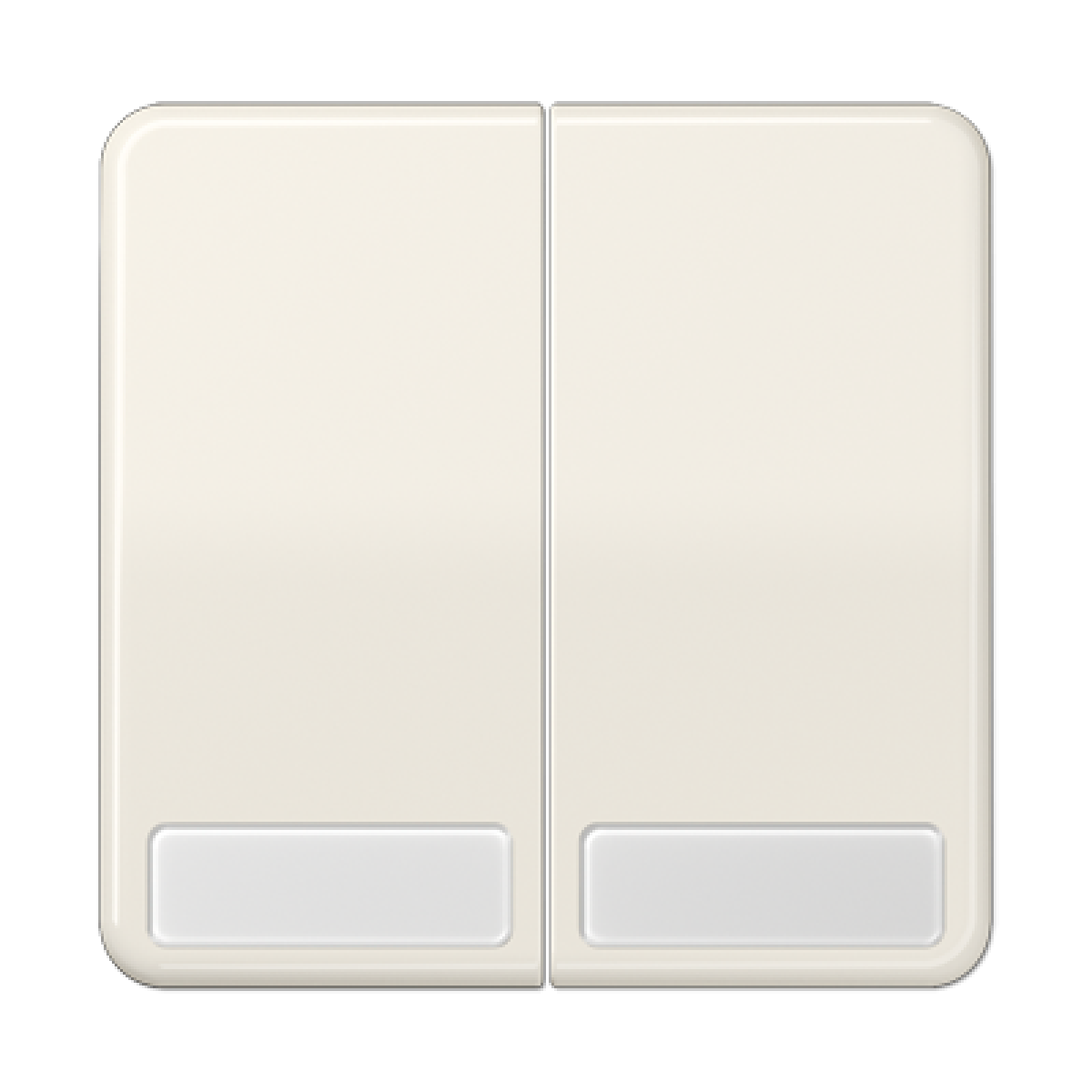 Tecla doble inscr. CD blanco marfil