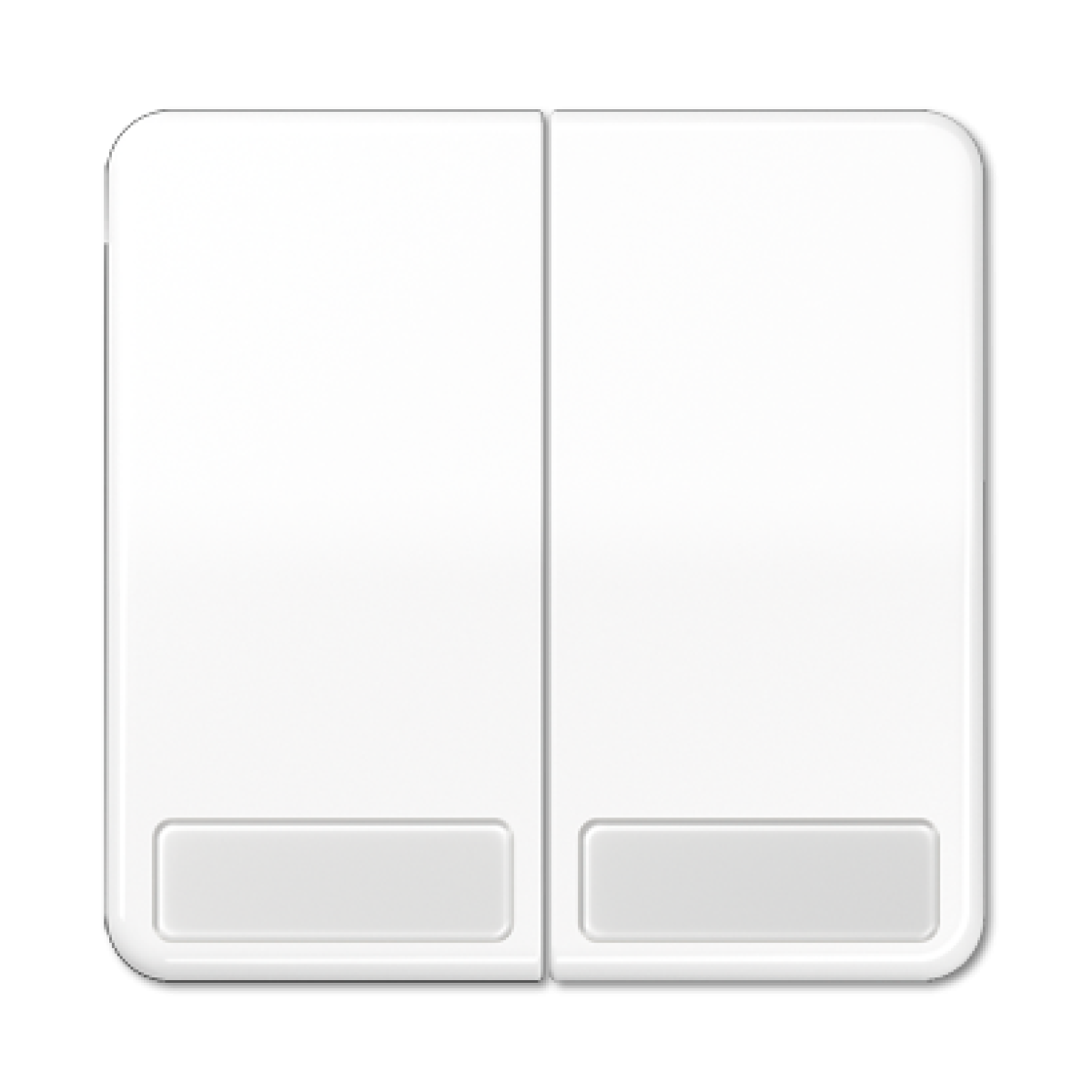 Tecla doble inscr. CD blanco alpino