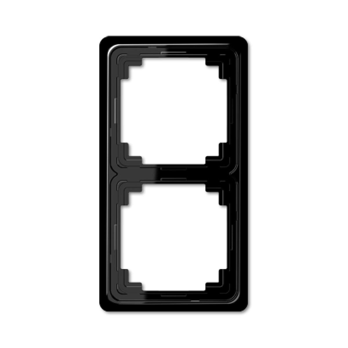 Marco doble CD negro