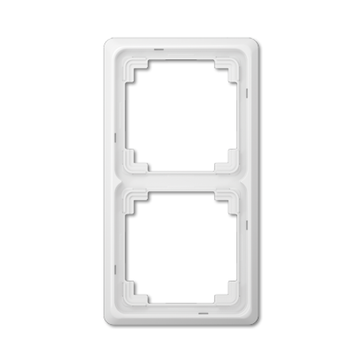 Marco doble CD blanco alpino