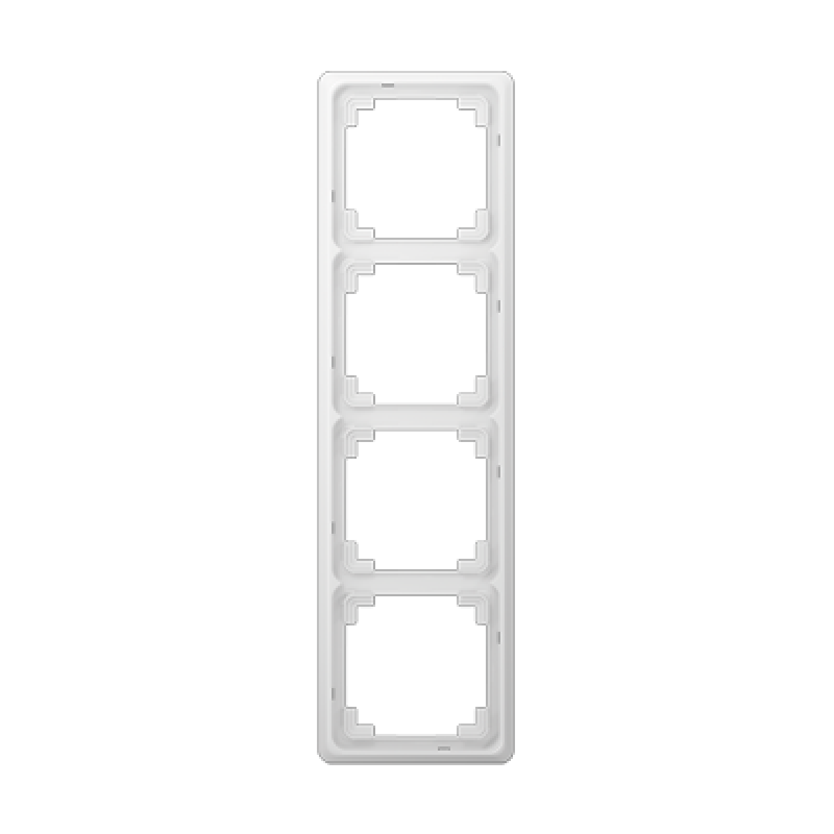 Marco cuádruple CD blanco alpino