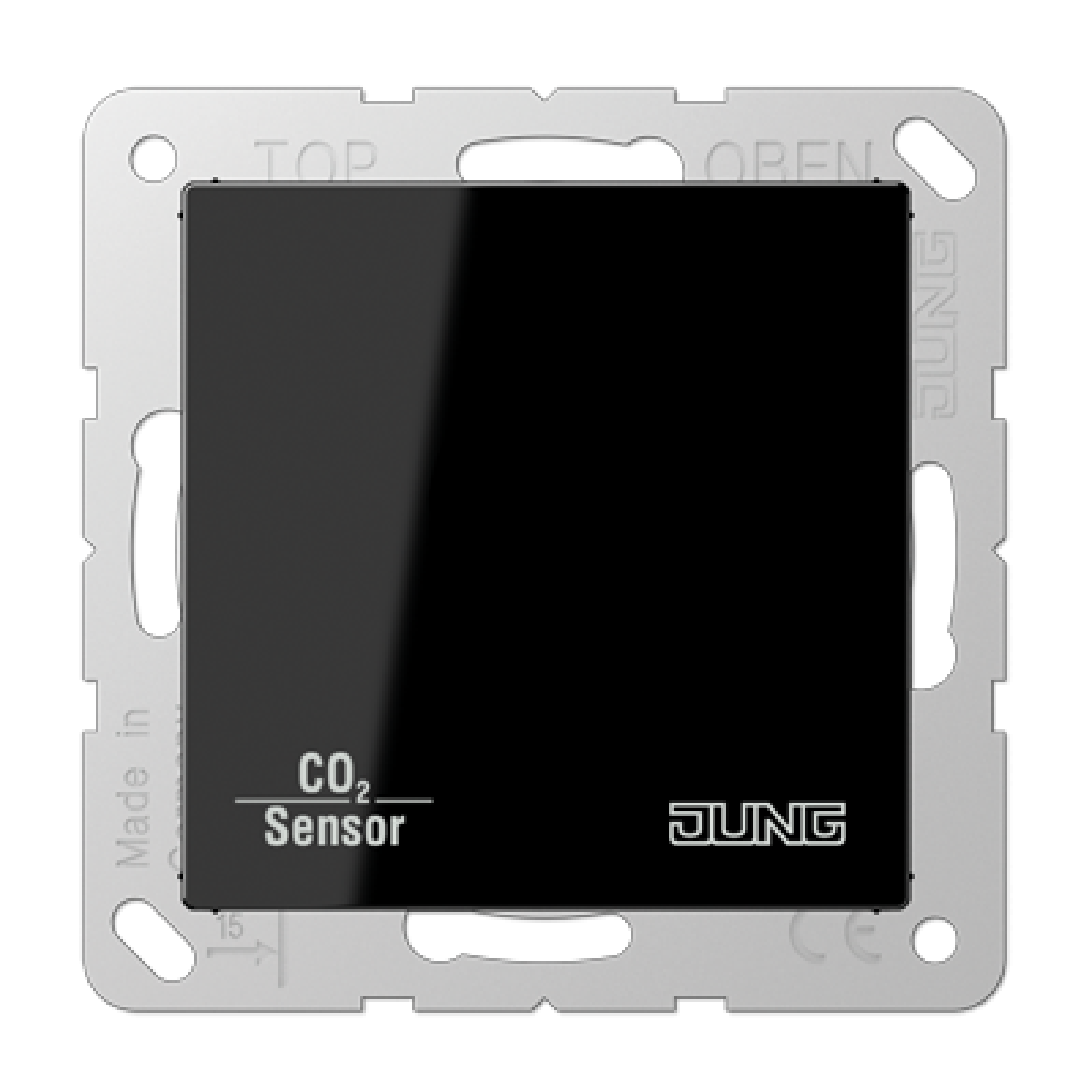 Sensor KNX calidad aire A negro