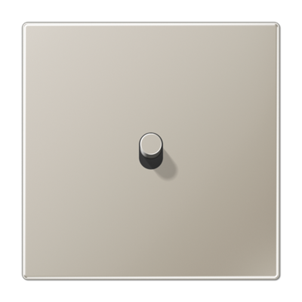 Placa 1x1 pal. cilindro LS1912 acero