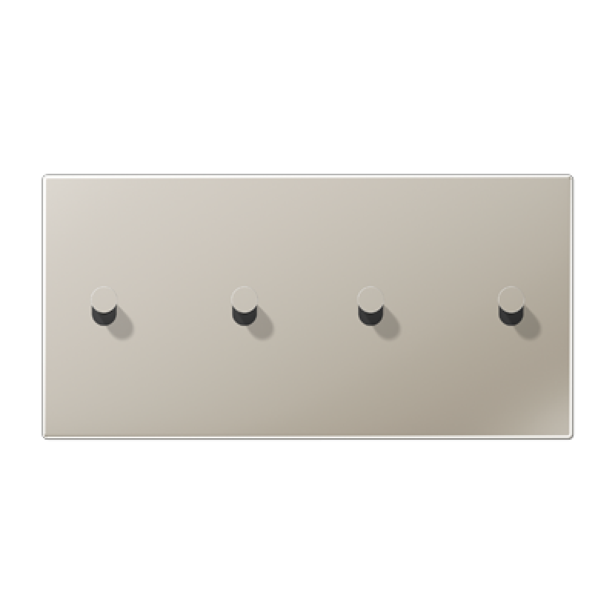 Placa horiz. 2x4 pal. cono 1912 acero