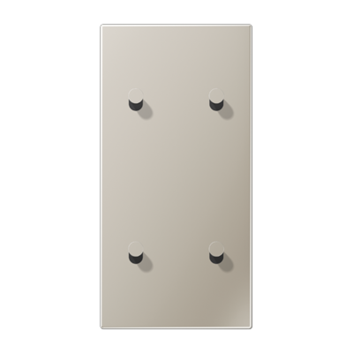 Placa vert. 2x4 pal. cono 1912 acero