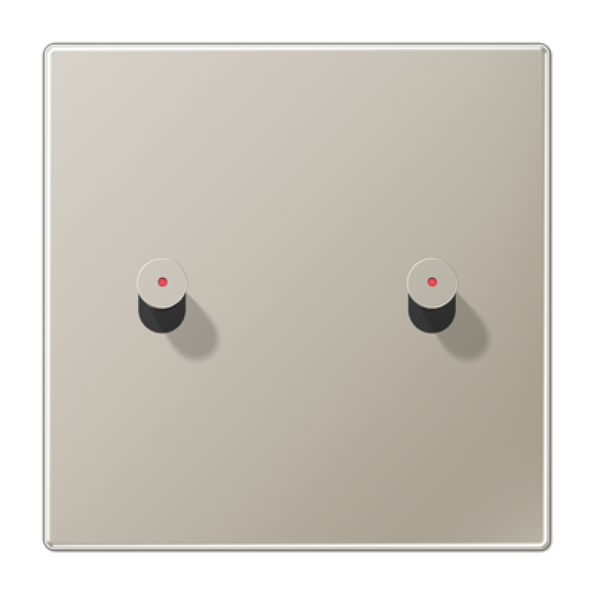 Placa 1x2 pal. LED cono. 1912 acero