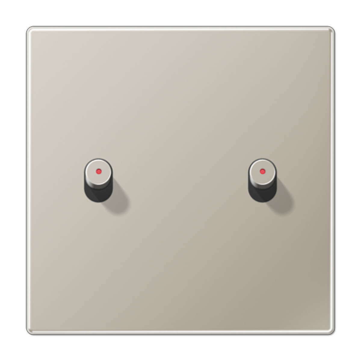 Placa 1x2 pal. LED cilindro. 1912 acero