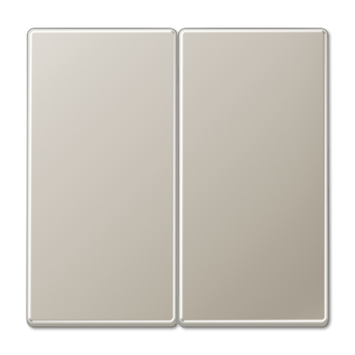 Tecla doble LS acero