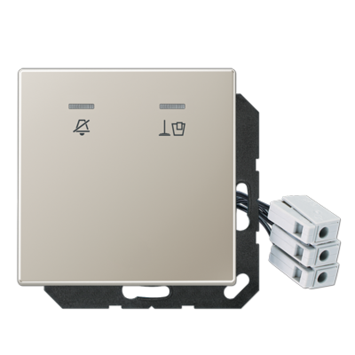 Placa hotel c LED, exterior LS acero