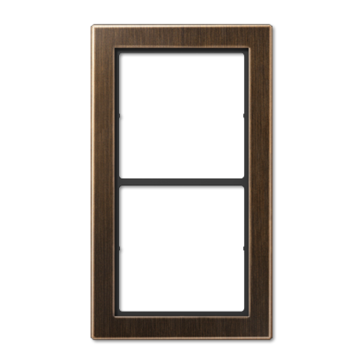 Marco doble FD latón antik