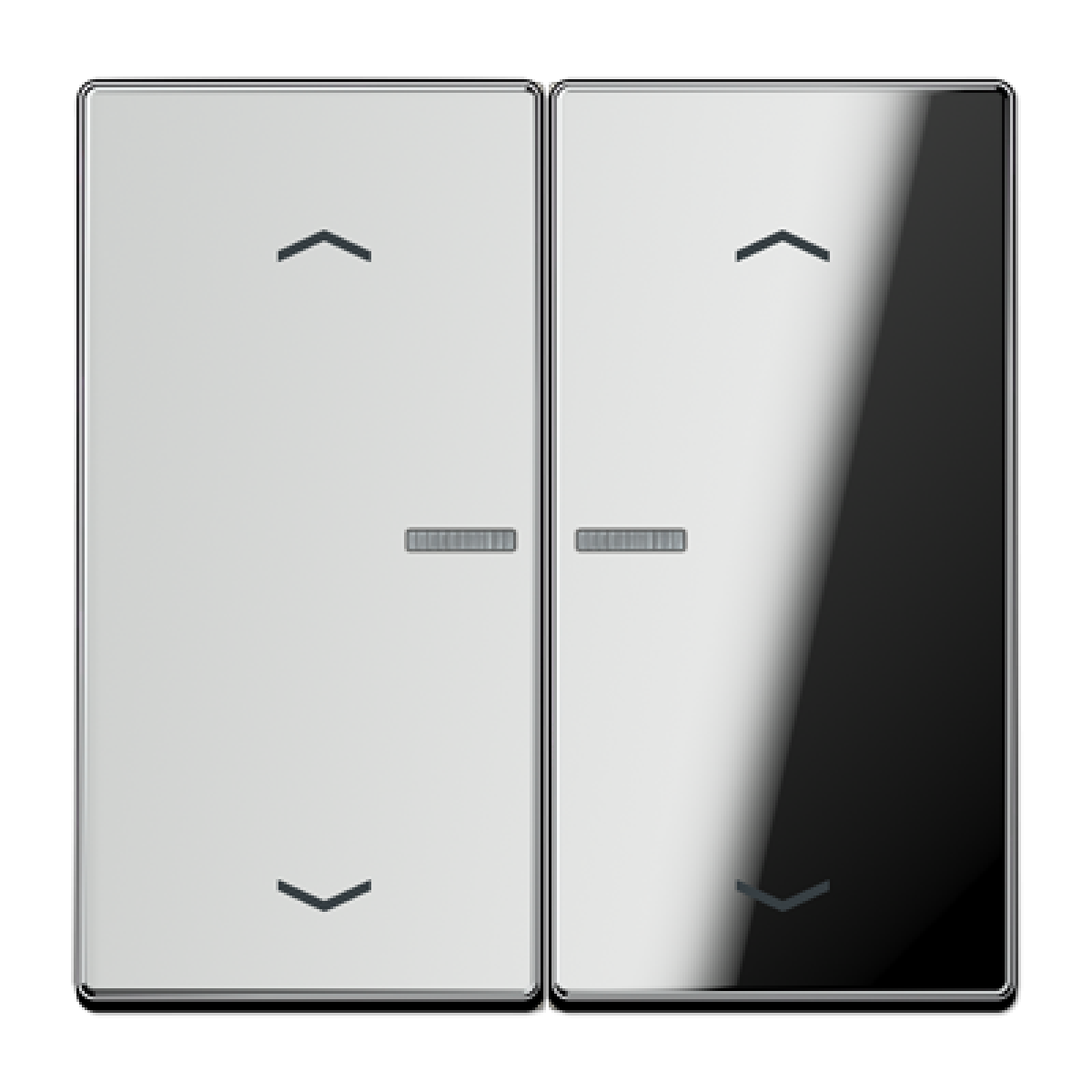 Tecla doble visorpers JH LS cromado