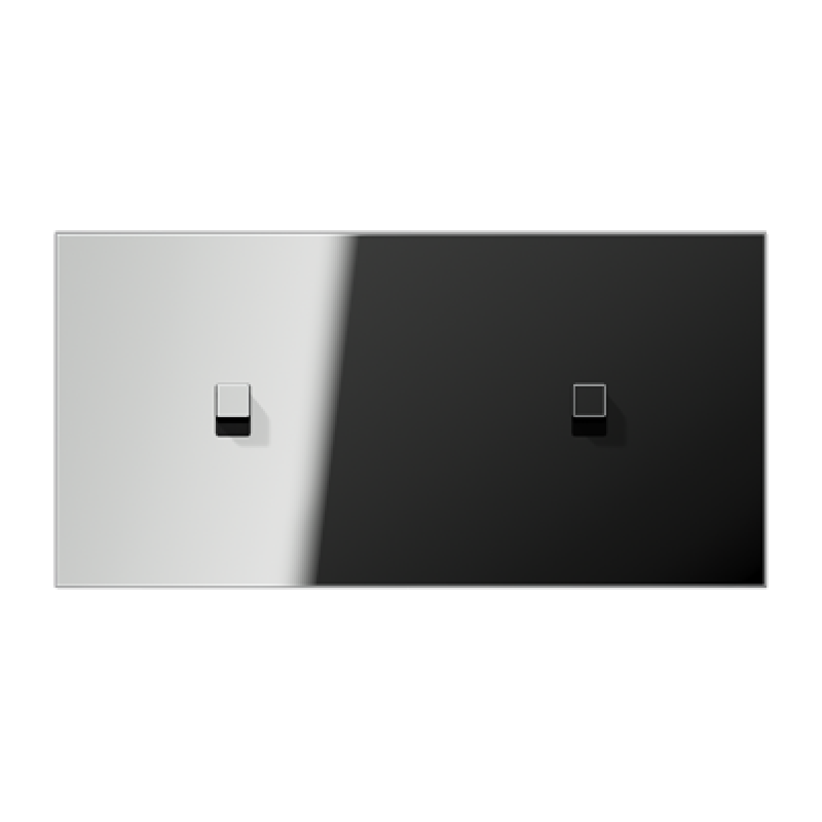 Placa horiz. 2x2 pal. cubo 1912 crom.