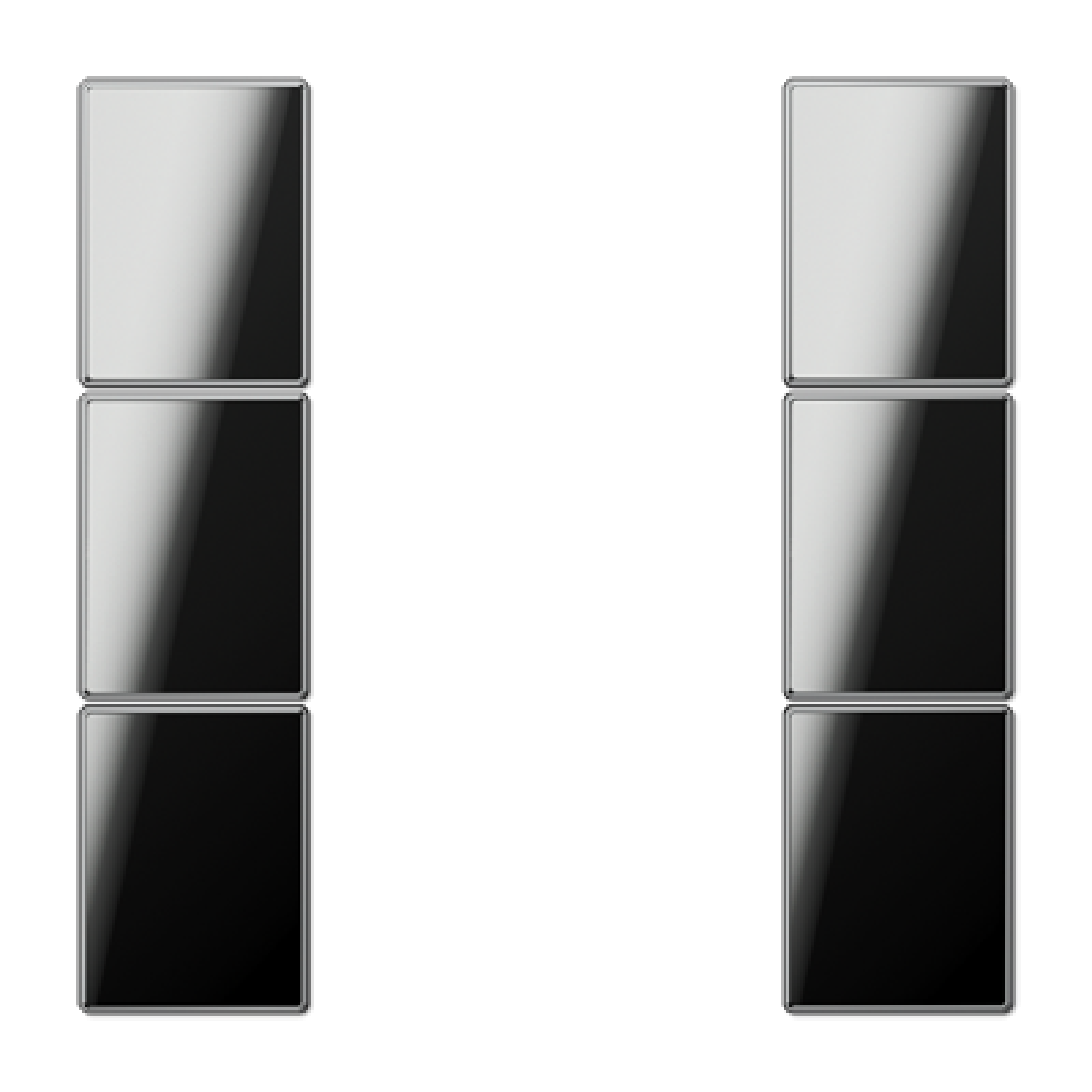 Kit teclas mód. F50 3 fases. LS cromado