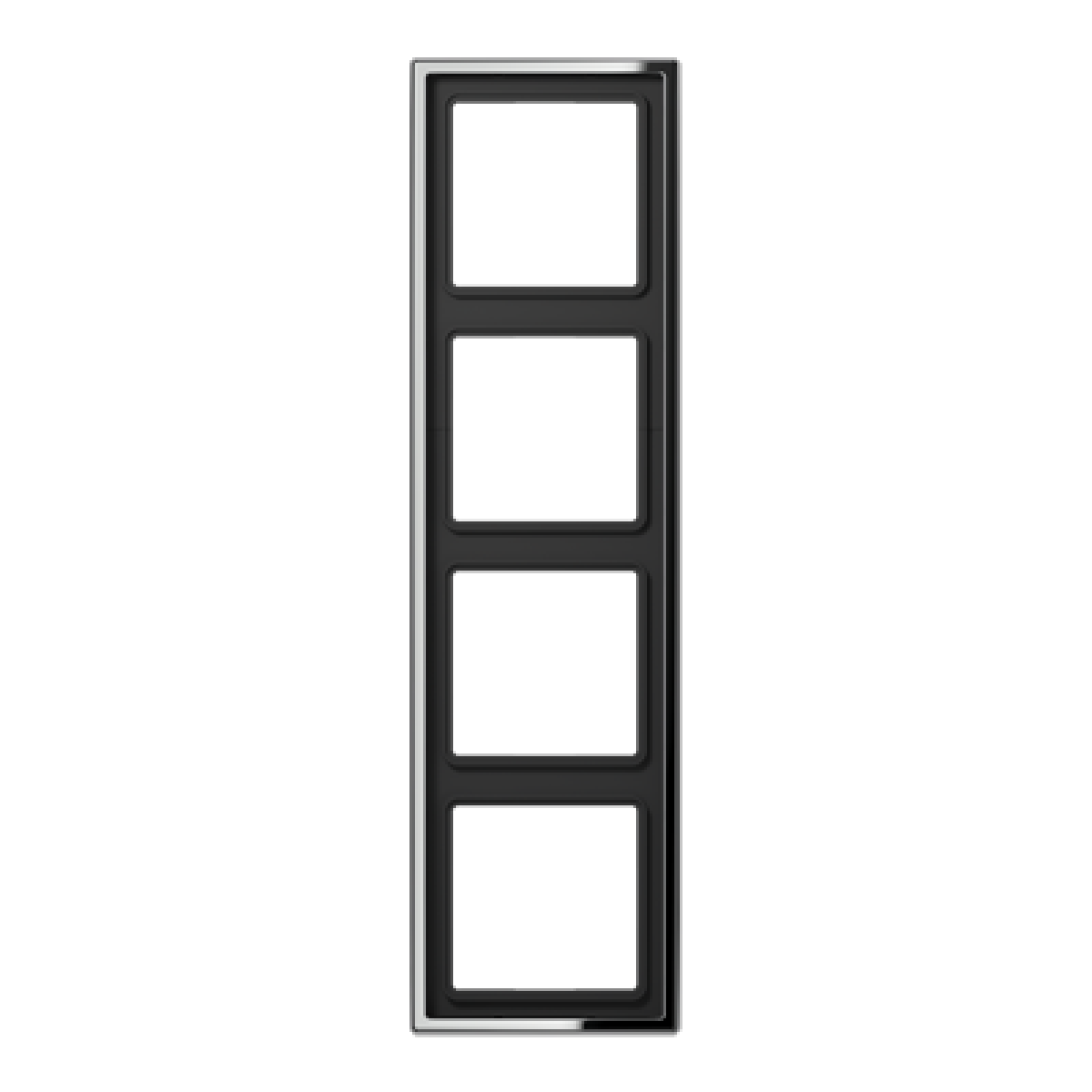 Marco cuádruple LS cromado