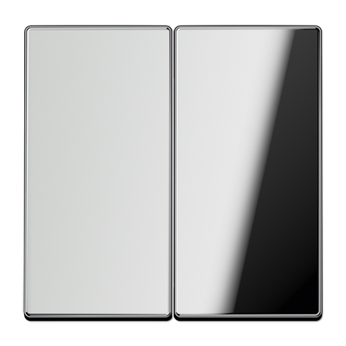 Tecla doble LS cromado