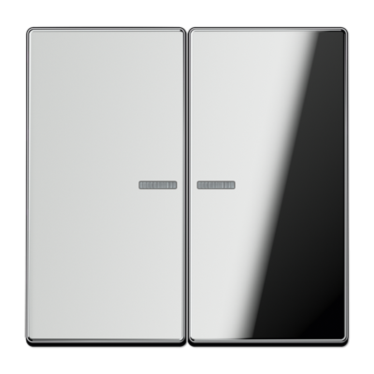 Tecla doble cvisor LS cromado