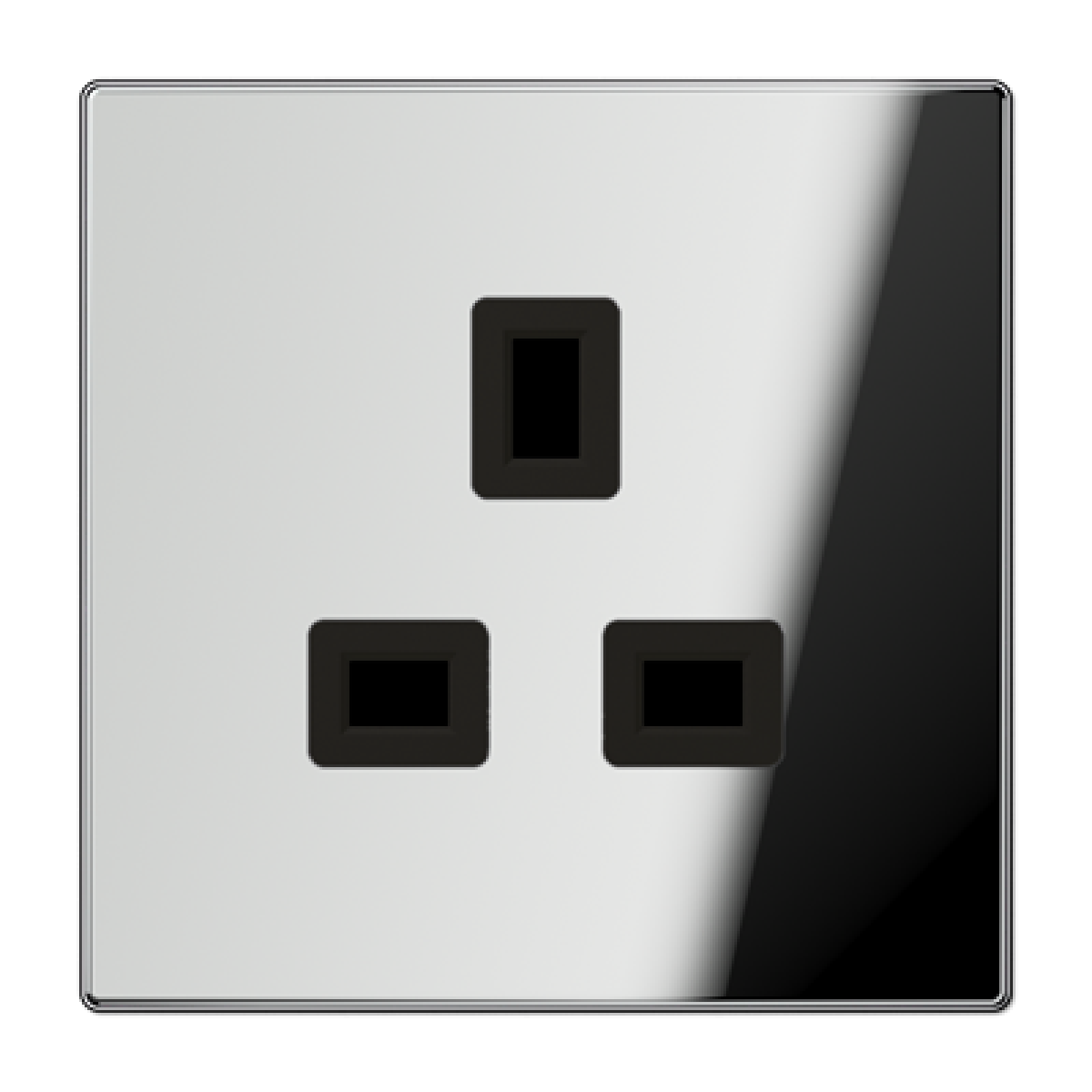 Enchufe British Standard. LS cromado